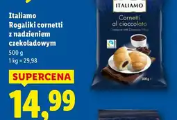 Lidl Rogaliki cornetti z nadzieniem czekoladowym 500g Italiamo oferta