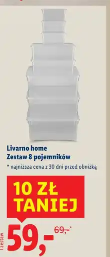 Lidl Zestaw pojemników Livarno oferta