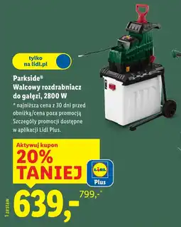 Lidl Rozdrabniacz do gałęzi Parkside oferta