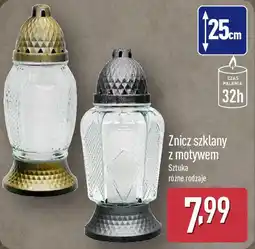 ALDI Znicz szklany z motywem oferta