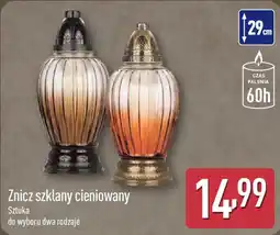 ALDI Znicz szklany cieniowany oferta