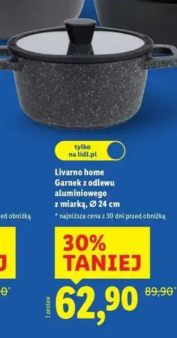 Lidl Garnek z odlewu aluminiowego 24 cm Livarno Home oferta