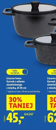 Lidl Garnek z odlewu aluminium 20 cm Livarno Home oferta