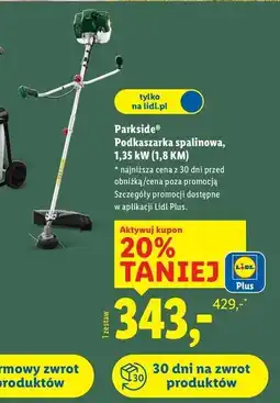 Lidl Podkaszarka spalinowa 1.35 kw Parkside oferta