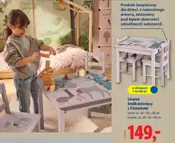 Lidl Stolik dziecięcy z 2 krzesłami Livarno oferta