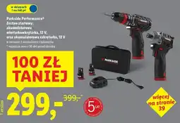 Lidl Zestaw: wiertarkowkrętarka 12v + zakrętarka Parkside Performance oferta