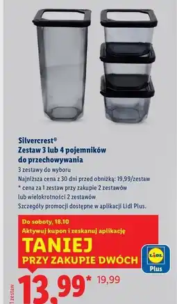 Lidl Zestaw pojemników Silvercrest oferta