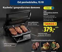 Lidl Grill kompaktowy optigrill 2000w Tefal oferta