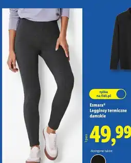 Lidl Legginsy termiczne damskie Esmara oferta
