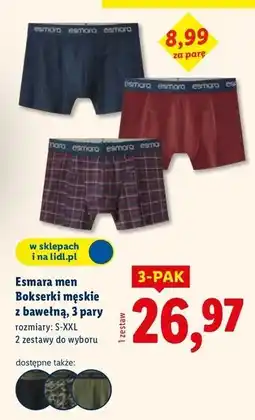 Lidl Bokserki Esmara Livergy oferta