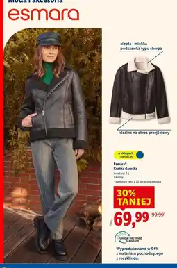 Lidl Kurtka damska z kożuchem s-l Esmara oferta