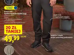 Lidl Spodnie termiczne cargo m-xxl Esmara oferta