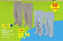 Lidl Rajstopy z bawełną 62-92 Lupilu oferta