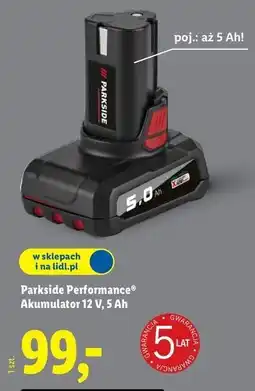 Lidl Akumulator 12 v Parkside Performance oferta