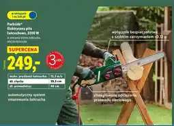Lidl Piła łańcuchowa elektryczna 2200w Parkside oferta