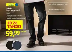 Lidl Jeansy robocze męskie 48-58 Parkside oferta