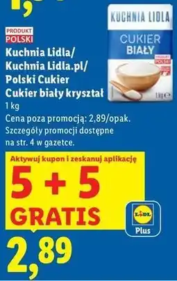 Lidl Cukier biały Polski oferta