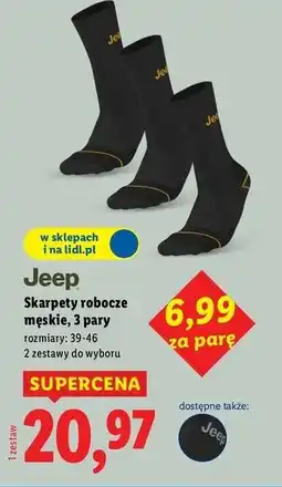 Lidl Skarpety męskie Jeep oferta