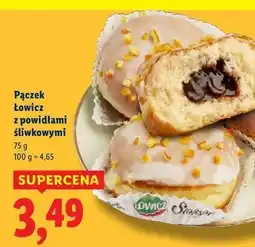 Lidl Pączek z nadzieniem śliwkowym Łowicz oferta