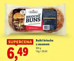 Lidl Bułki do hamburgerów brioche Schulstad oferta