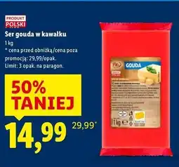 Lidl Ser gouda w kawałku Pilos oferta