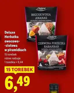 Lidl Herbata czerwona porzeczka - rabarbar Deluxe (Schwarz) oferta