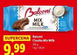 Lidl Biszkopty mix max z nadzieniem mlecznym Balconi oferta