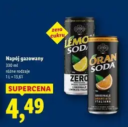 Lidl Napój lemon soda mojito Crodo oferta