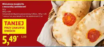 Lidl Minicalzone margherita i mozzarella z pomidorami oferta