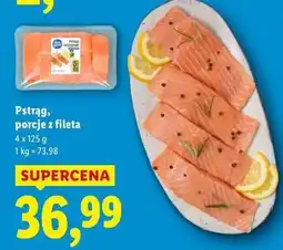 Lidl Pstrąg łososiowy porcje oferta
