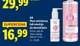 Lidl Płyn micelarny hialuronowy Aa Pure Derma oferta