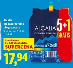 Lidl Woda niegazowana Alcalia oferta