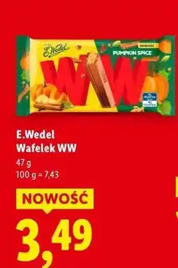 Lidl Baton pumpkin spice E. Wedel Ww oferta