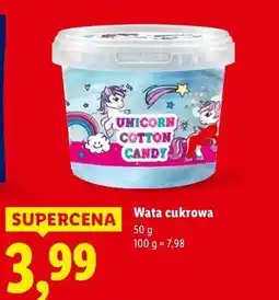 Lidl Wata cukrowa unicorn oferta