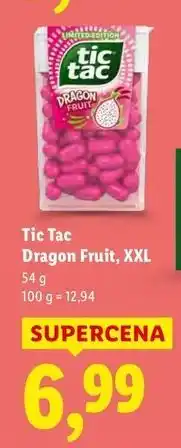 Lidl Cukierki dragon fruit Tic Tac oferta