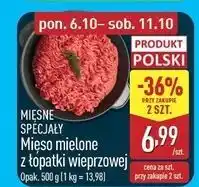 ALDI Mięso mielone z łopatki Mięsne Specjały Zawsze Świeże (Aldi) oferta