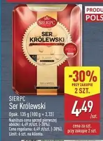 ALDI Ser zółty królewski plastry Sierpc oferta