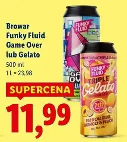 Lidl Piwo game over Funky Fluid oferta