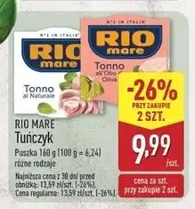 ALDI Tuńczyk w oliwie z oliwek Rio Mare oferta