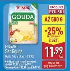 ALDI Ser gouda plastry Milsani oferta