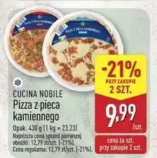 ALDI Pizza z pieca kamiennego szynką i pieczarkami Cucina Nobile oferta