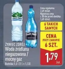 ALDI Woda niegazowana Żywiec Zdrój oferta