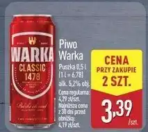 ALDI Piwo Warka oferta
