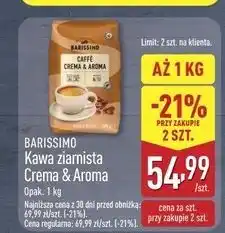 ALDI Kawa Barissimo Caffe Crema&Aroma oferta