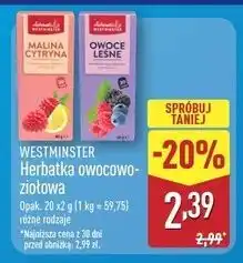 ALDI Herbatka owoce leśne Westminster oferta
