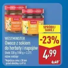 ALDI Owoce z sokiem do herbaty imbir Westminster oferta