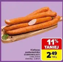 Carrefour Kiełbasa podwawelska Dobrowolscy oferta