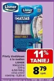 Carrefour Filety śledziowe a la matjas klasyczne Lisner oferta