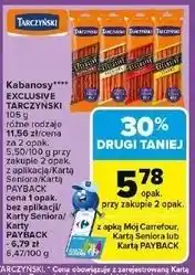 Carrefour Kabanosy serowe Tarczyński Exclusive oferta