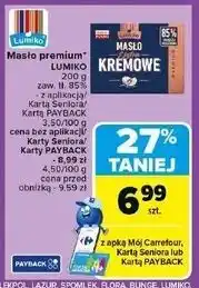 Carrefour Masło ekstra kremowe Lumiko oferta